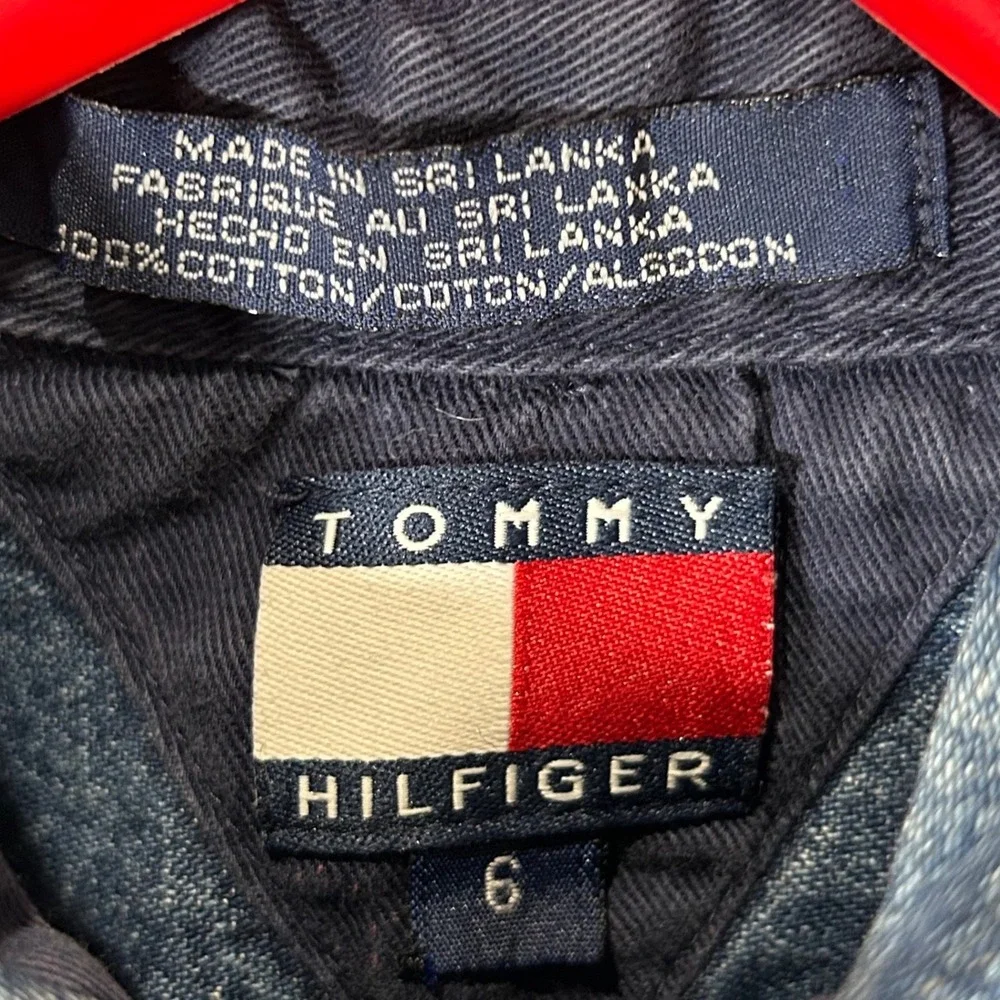 Tommy Hilfiger Tommy Jeans Kids Denim Button Down Shirt Medium Wash Size 6